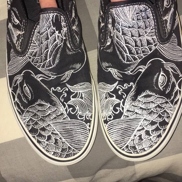 vans koi slip ons